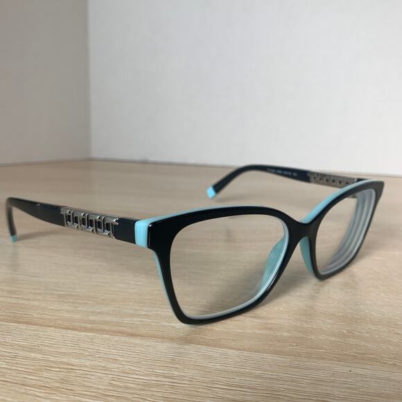 Tiffany & Co. TF2228 8055 Eyeglasses Black Blue Frames Only 54-16-140 Italy - Picture 1 of 8